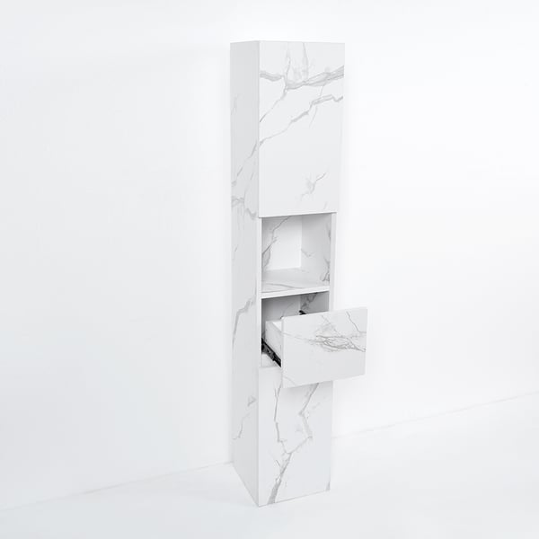 Meuble de salle de bain moderne avec tiroirs Armoire murale avec portes avec étagère ACCESS MEUBLE