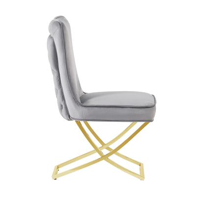 Chaise GABRIELLE en velours ACCESS MEUBLE