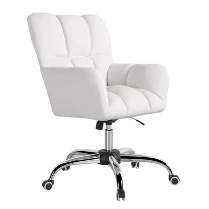 Chaise de bureau lin pivotante rembourrée en coton ACCESS MEUBLE