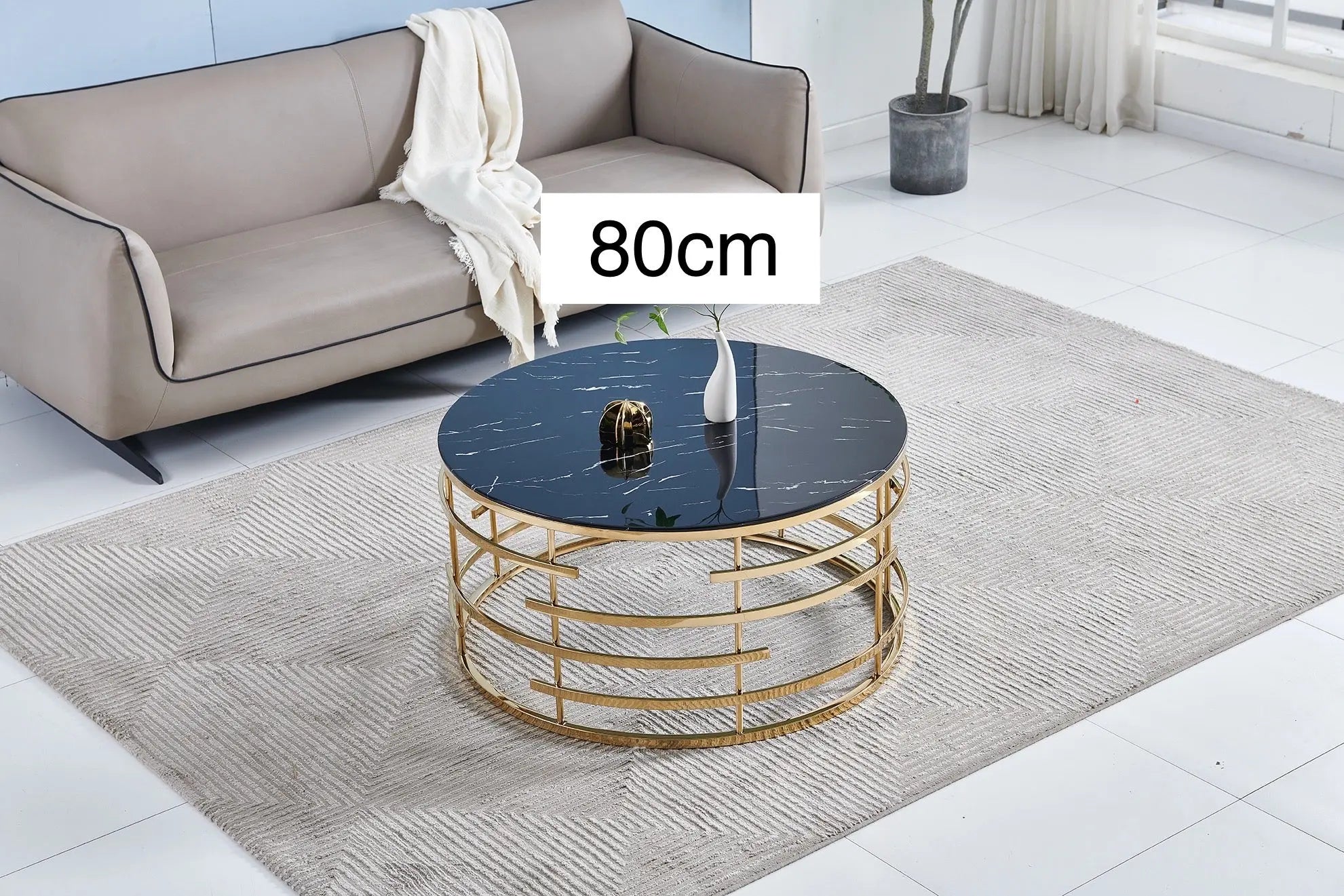 Table basse MONACO en acier inoxydable ACCESS MEUBLE