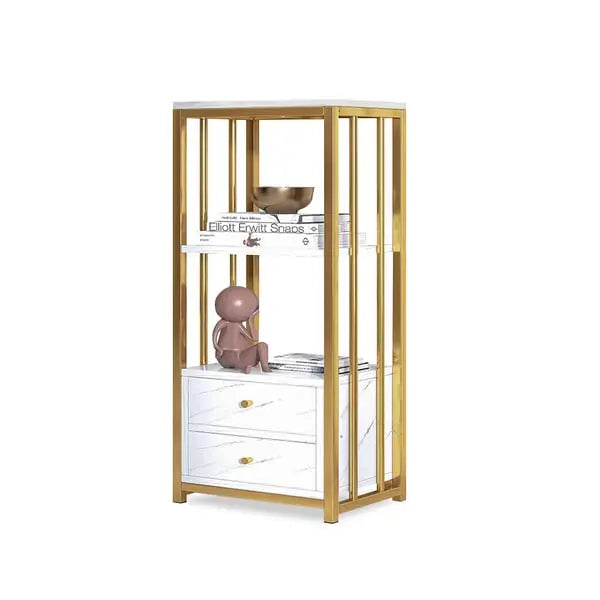 Vitrine blanche avec armoire de rangement ACCESS MEUBLE