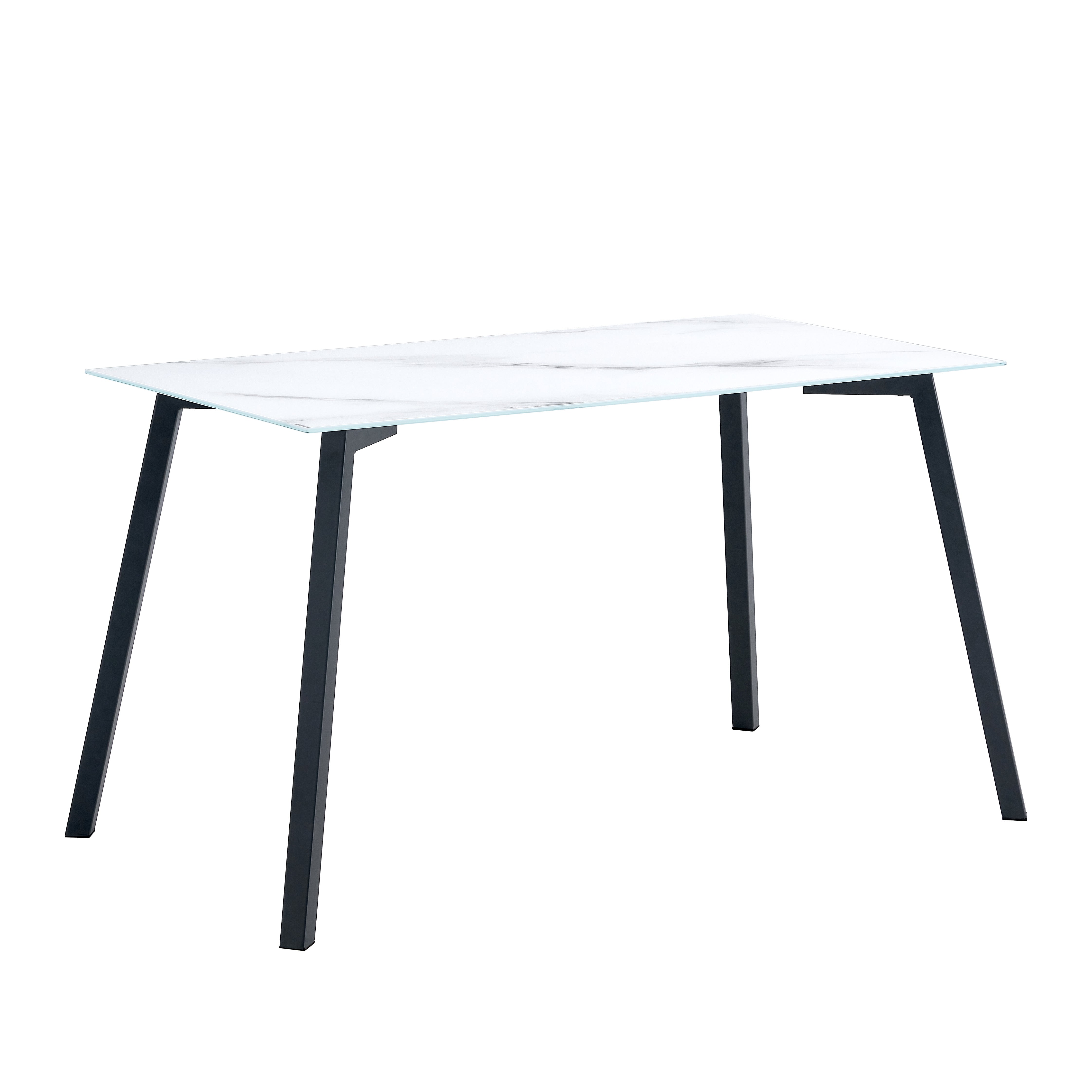 TABLE REPAS MIRAGE MARBRE BLANC ACCESS MEUBLE