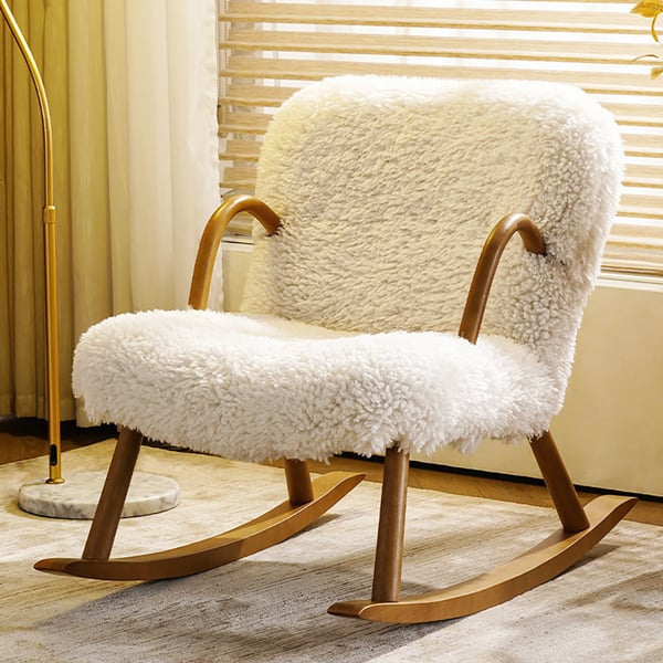 Fauteuil d'appoint en bois massif en noyer ACCESS MEUBLE