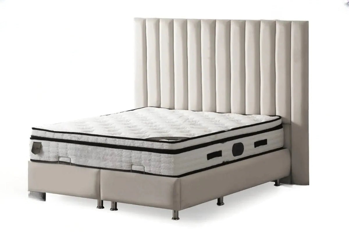 Pack - Lit coffre RIO ATHENA + Matelas 20cm + 2 Oreillers