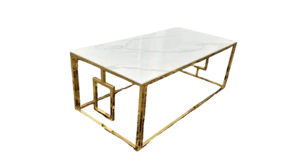 Table basse SOPHIE gold marbre blanc ACCESS MEUBLE