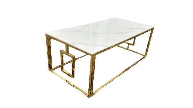 Table basse SOPHIE gold marbre blanc ACCESS MEUBLE