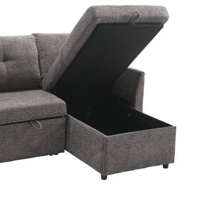 Canapé d'angle Lounna en velours convertible ACCESS MEUBLE