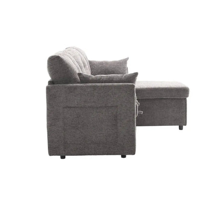 Canapé d'angle Lounna en velours convertible ACCESS MEUBLE