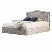 Cadre de lit VENISE en velours ACCESS MEUBLE