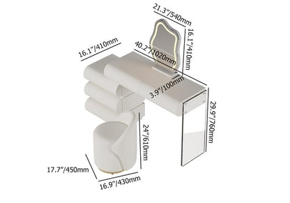 Ensemble de maquillage en cuir avec led ACCESS MEUBLE