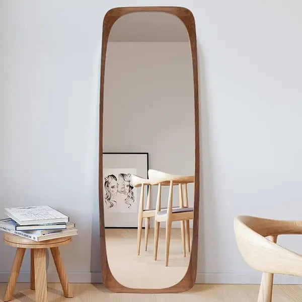 Grand miroir en bois avec cadre en noyer ACCESS MEUBLE