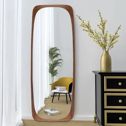 Grand miroir en bois avec cadre en noyer ACCESS MEUBLE