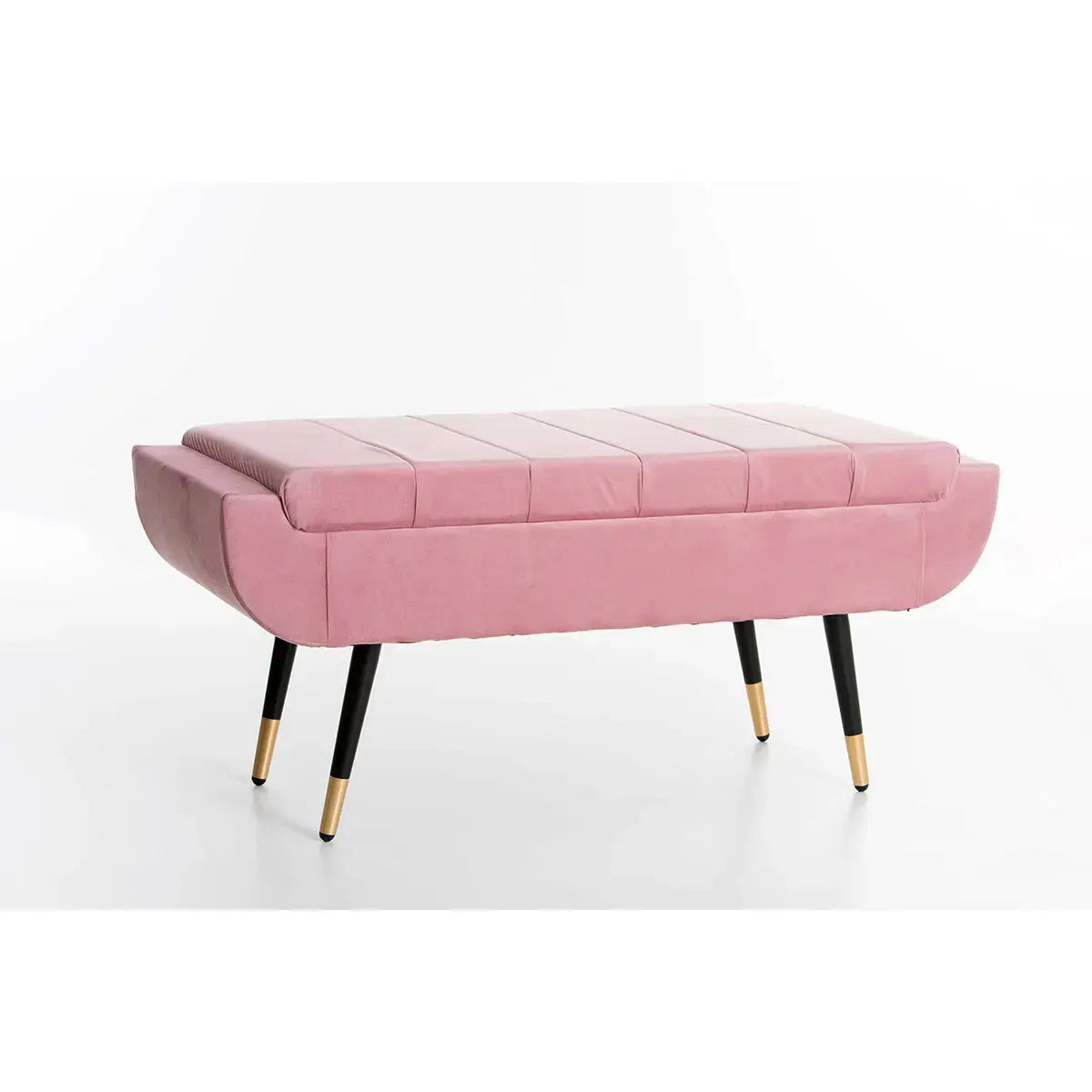 Banquette de chevet en velours rose ACCESS MEUBLE