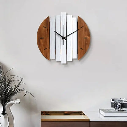 Horloge murale en bois abstrait rustique pour salon, maison, décoration artistique ACCESS MEUBLE