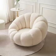 Fauteuil pivotant en laine bouclée cozy ACCESS MEUBLE